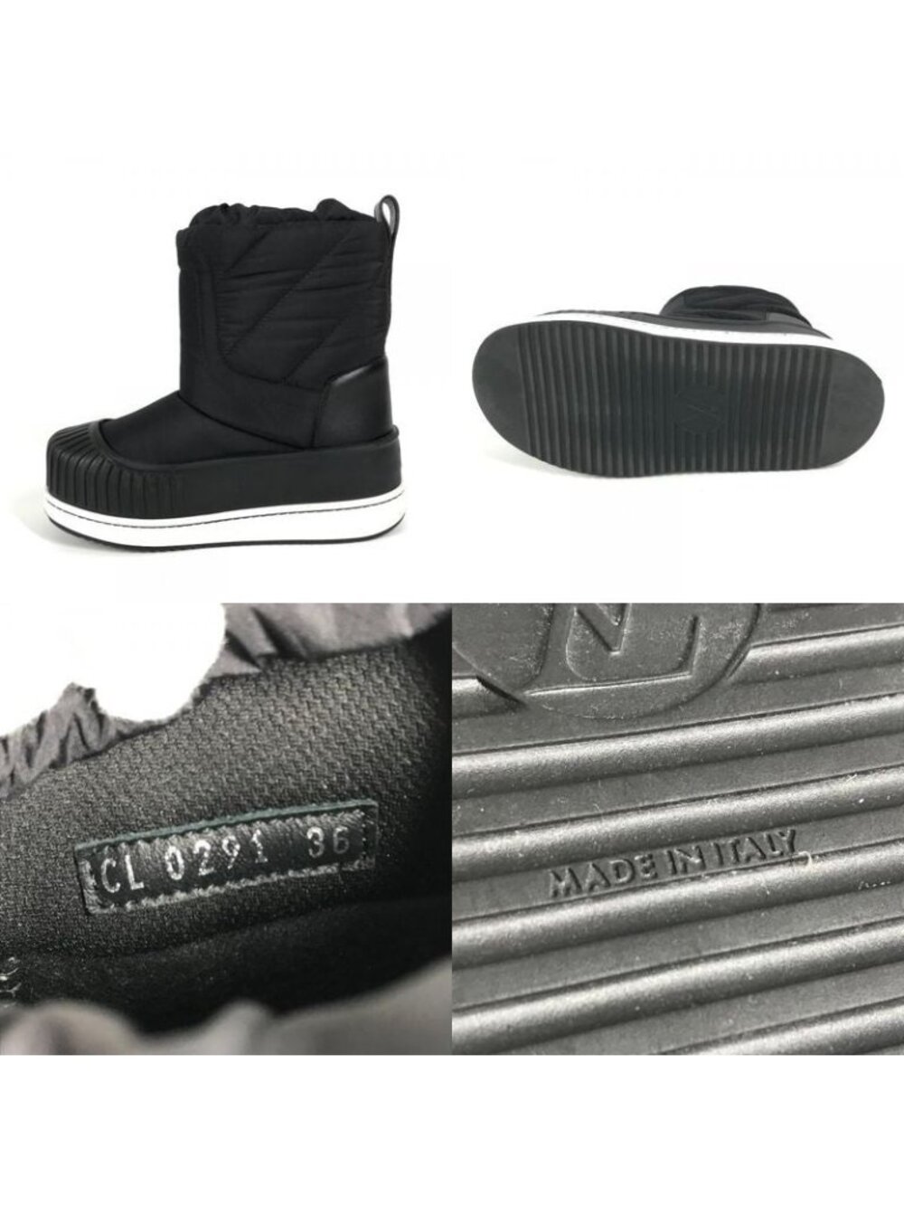 Louis Vuitton Boots Logo Snow Short 36 Black - Picture 8 of 9